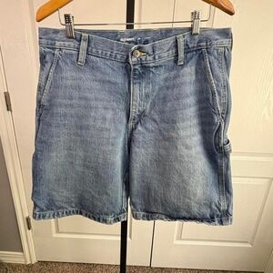 Old Navy Blue denim carpenter shorts 34x9